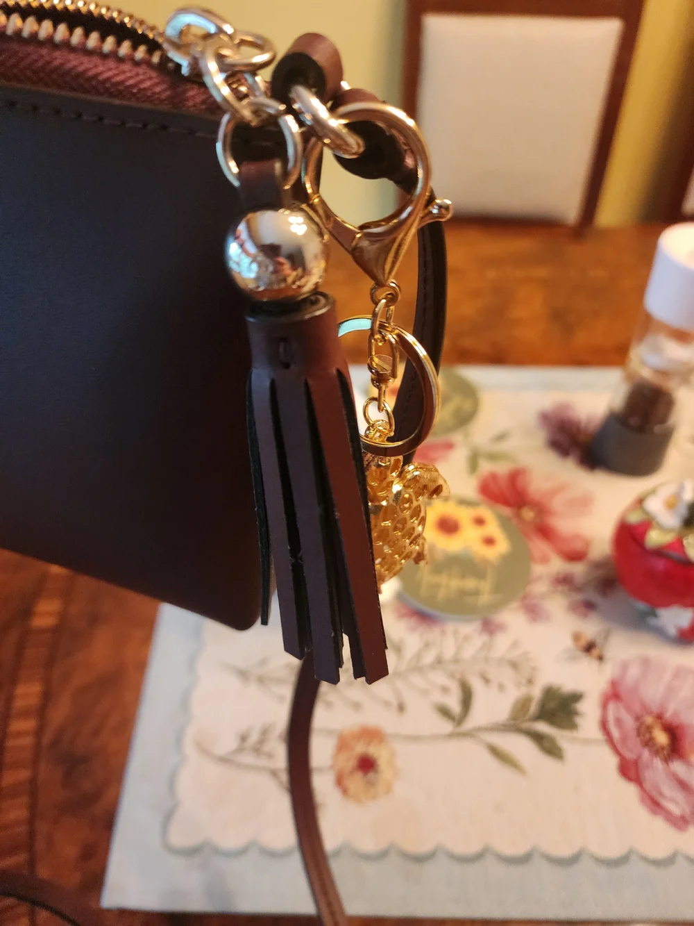 👛Kate Spade New York Crossbody Bag with Turtle Purse Charm | NWOT🐢